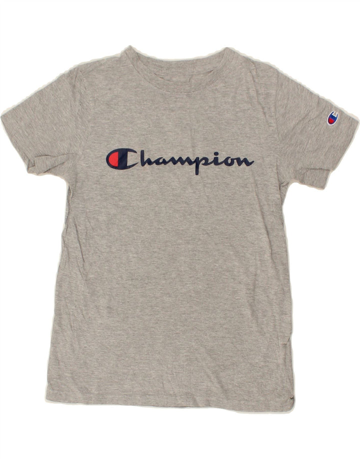 CHAMPION Boys Graphic T-Shirt Top 9-10 Years Medium  Grey Cotton Vintage Champion and Second-Hand Champion from Messina Hembry 