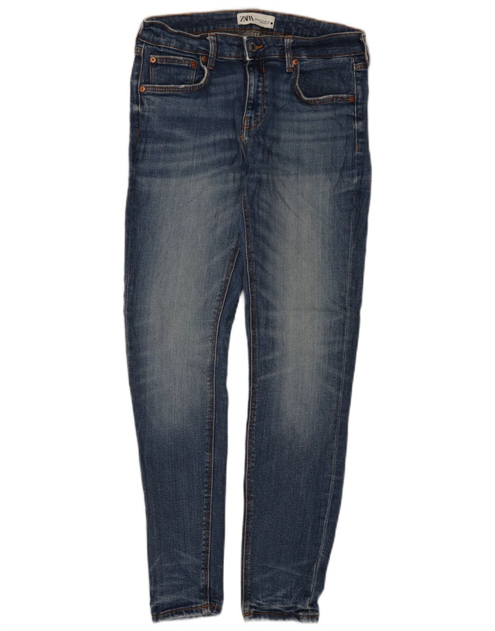 Zara Dame Slim Jeans EU 40 Medium W30 L28 Blå