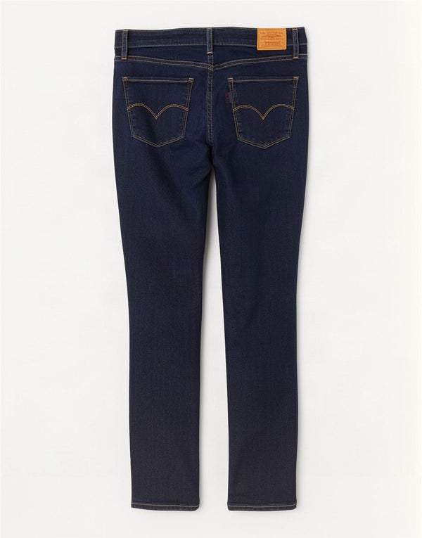 Женские джинсы скинни Levi's 721 с высокой посадкой W30 L28 Темно-синие из лиоцелла