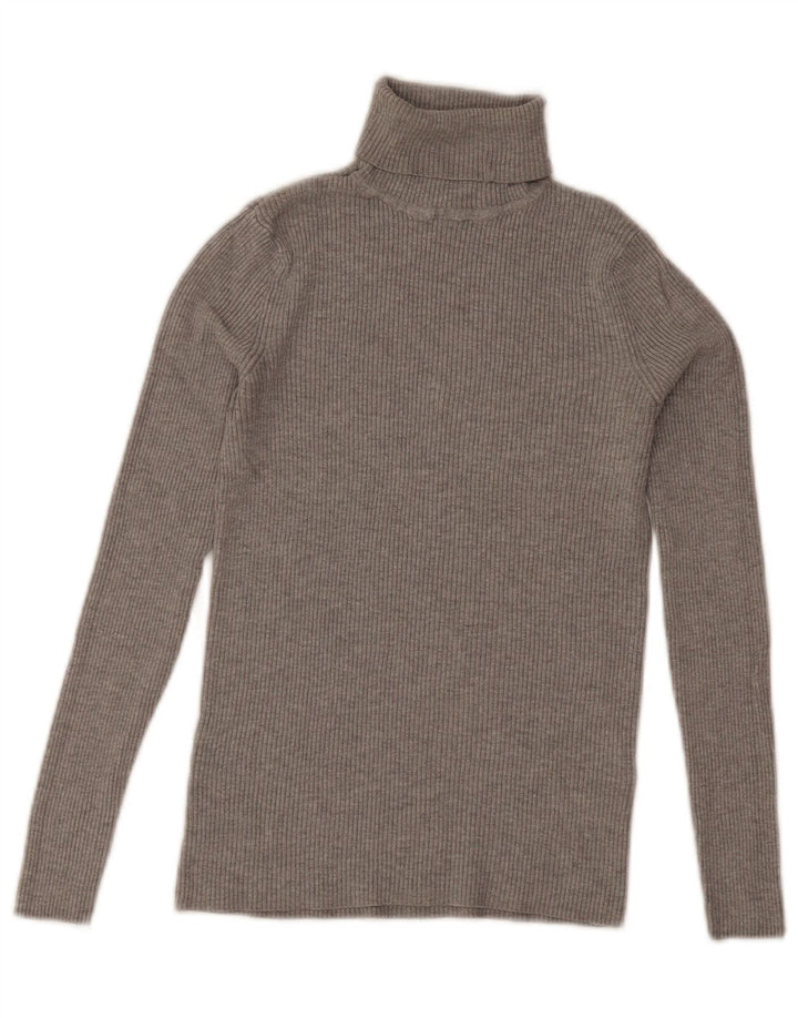 Marks & Spencer Pulover cu gât rulat pentru femei UK 8 Small Gri Viscose