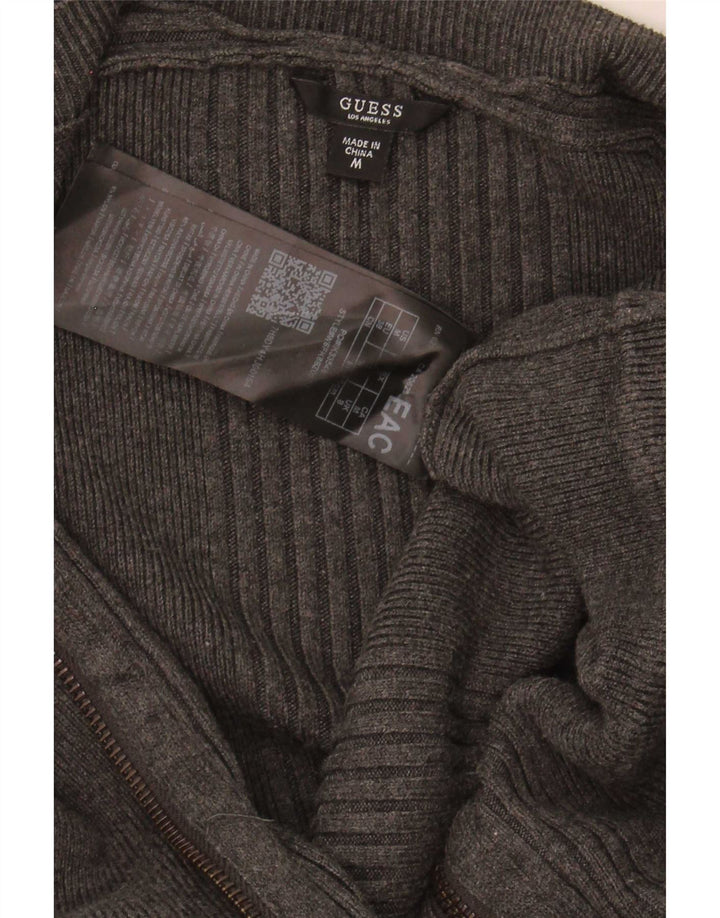 Guess Womens Knit Bodycon Dress UK 14 Medium Grey Viscose