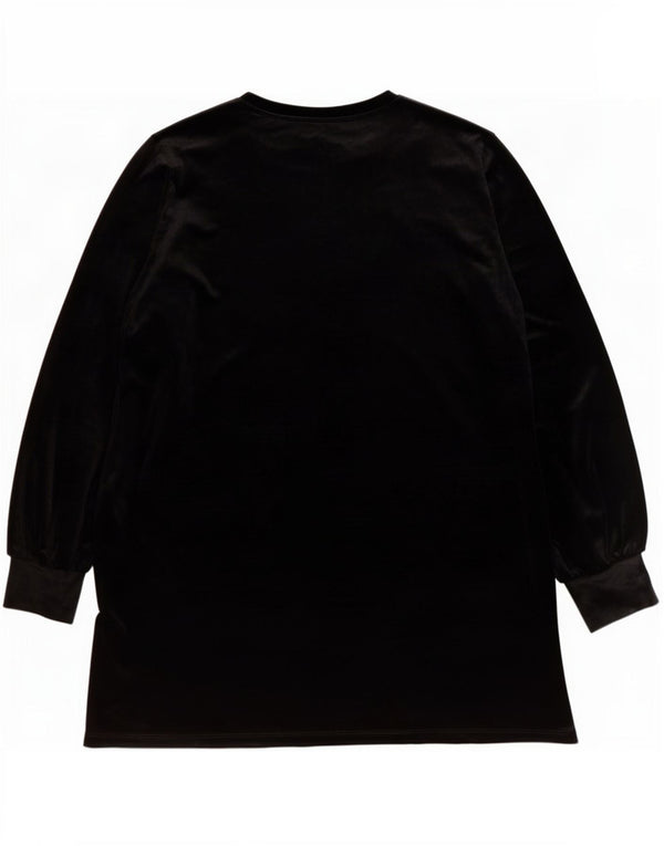 Γυναικείο μακρυμάνικο φόρεμα Zara Shift UK 16 Large μαύρο πολυεστέρα