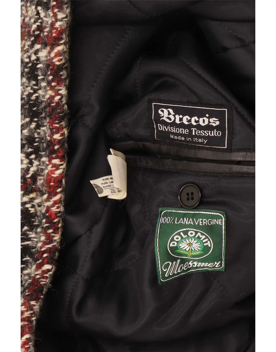 Breco's zweireihiger Herren-Blazer IT 48, mittelgroß, mehrfarbig kariert