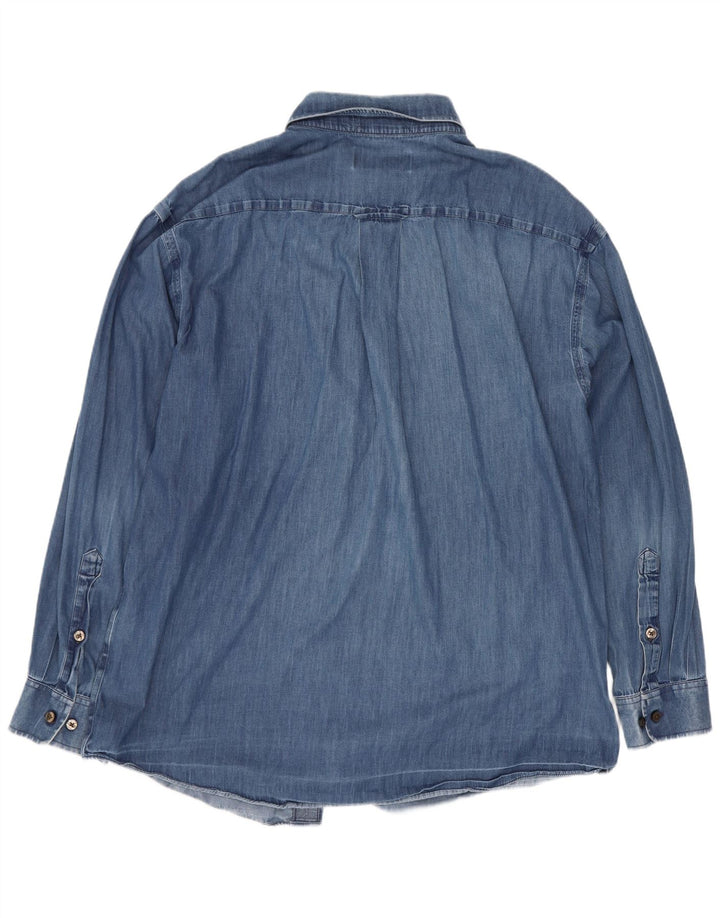Camicia Orvis Uomo Large Blu Cotone