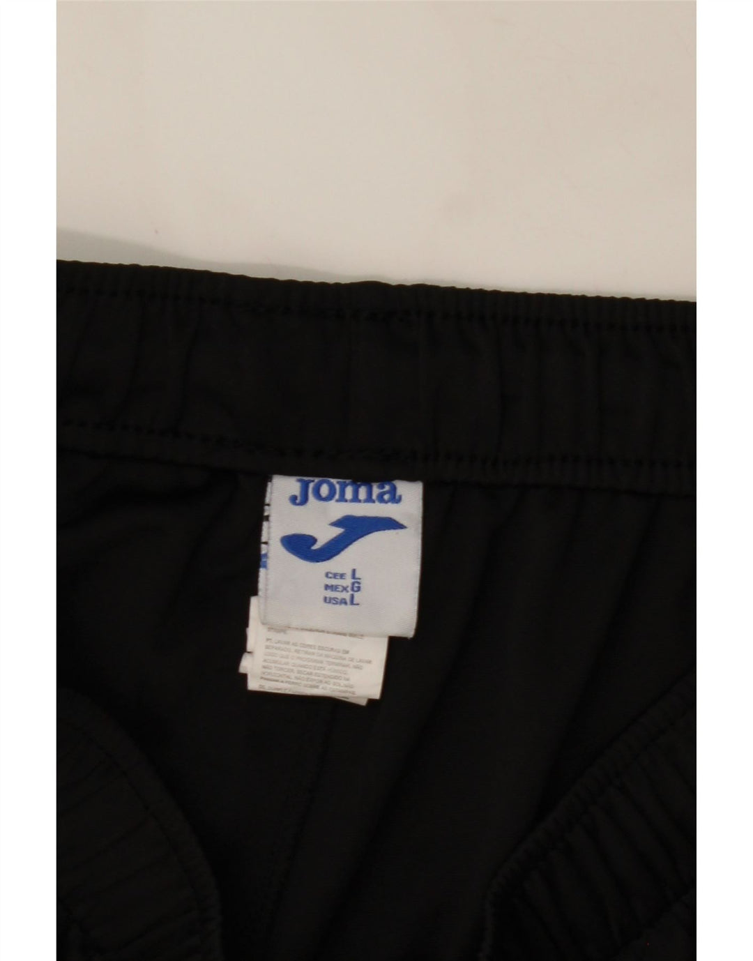 JOMA Womens Graphic Sport Shorts UK 14 Large  Black Polyester Vintage Joma and Second-Hand Joma from Messina Hembry 