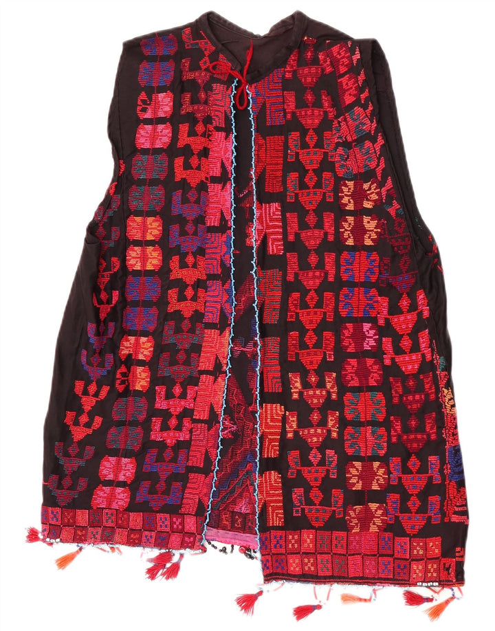 Vintage damevest UK 14 Medium Multicolored Geometric Aztec