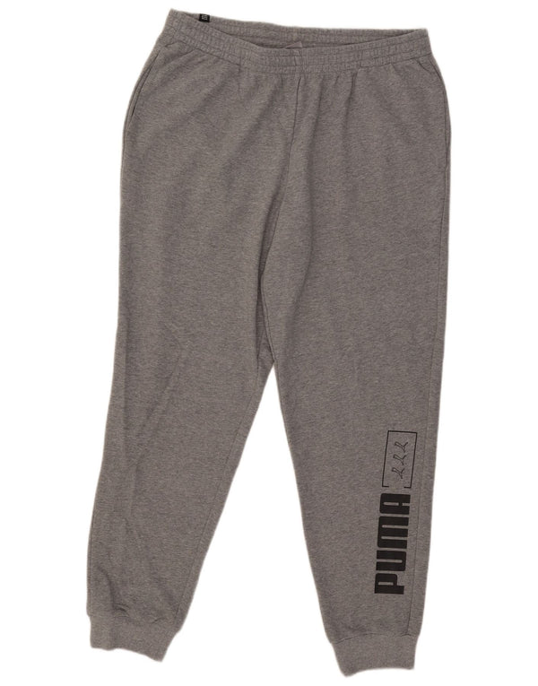 Pantaloni da tuta grafica da uomo Puma Joggers XL in cotone chiazzato grigio
