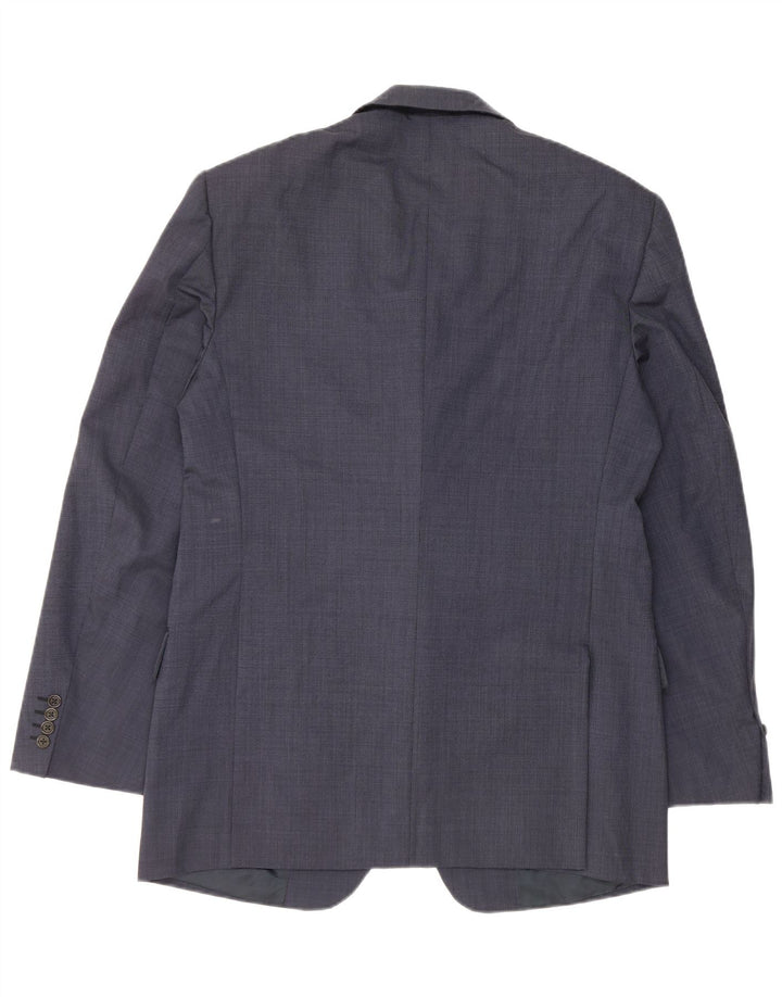 Burberry Herre 3-knaps blazerjakke IT 54 Stor marineblå uld