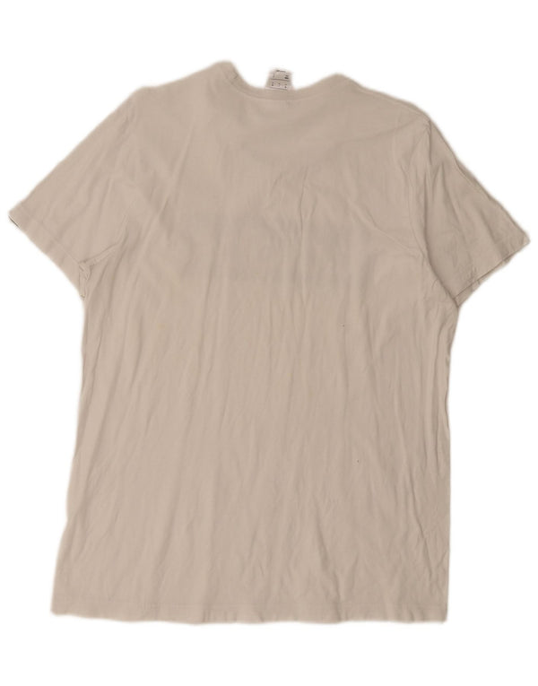 Adidas Mens Graphic T-Shirt Top Medium White