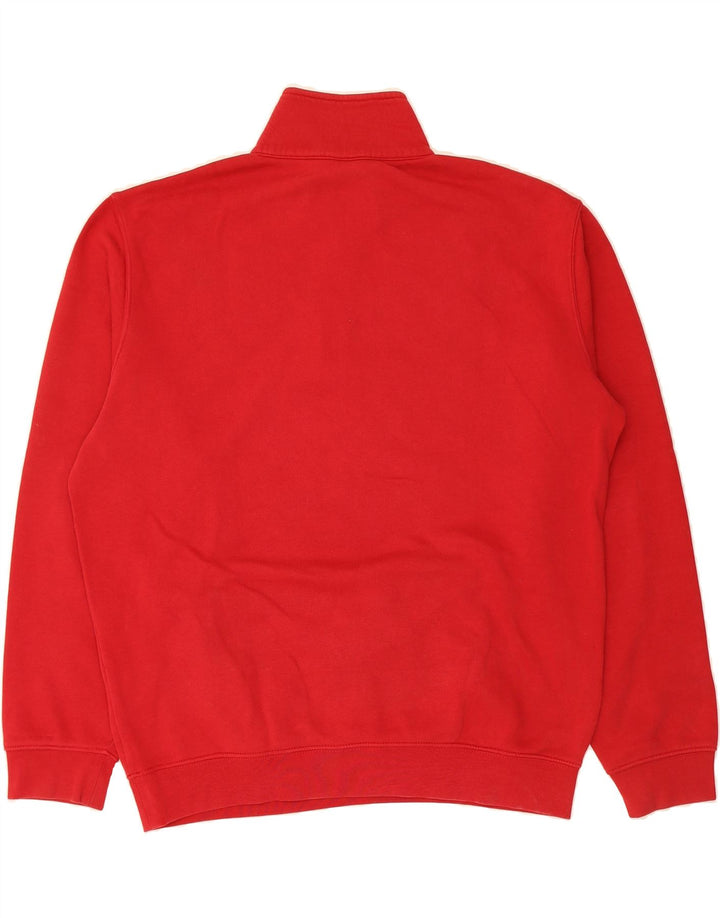 CHAMPION Mens Zip Neck Sweatshirt Jumper XL Red Cotton Vintage Champion and Second-Hand Champion from Messina Hembry 