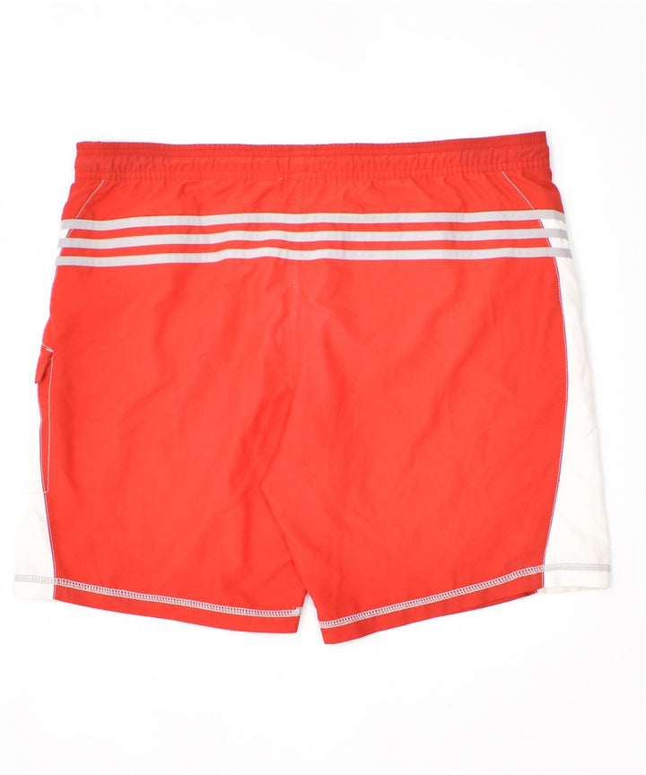 ADIDAS Mens Graphic Swimming Shorts Medium Red Polyester