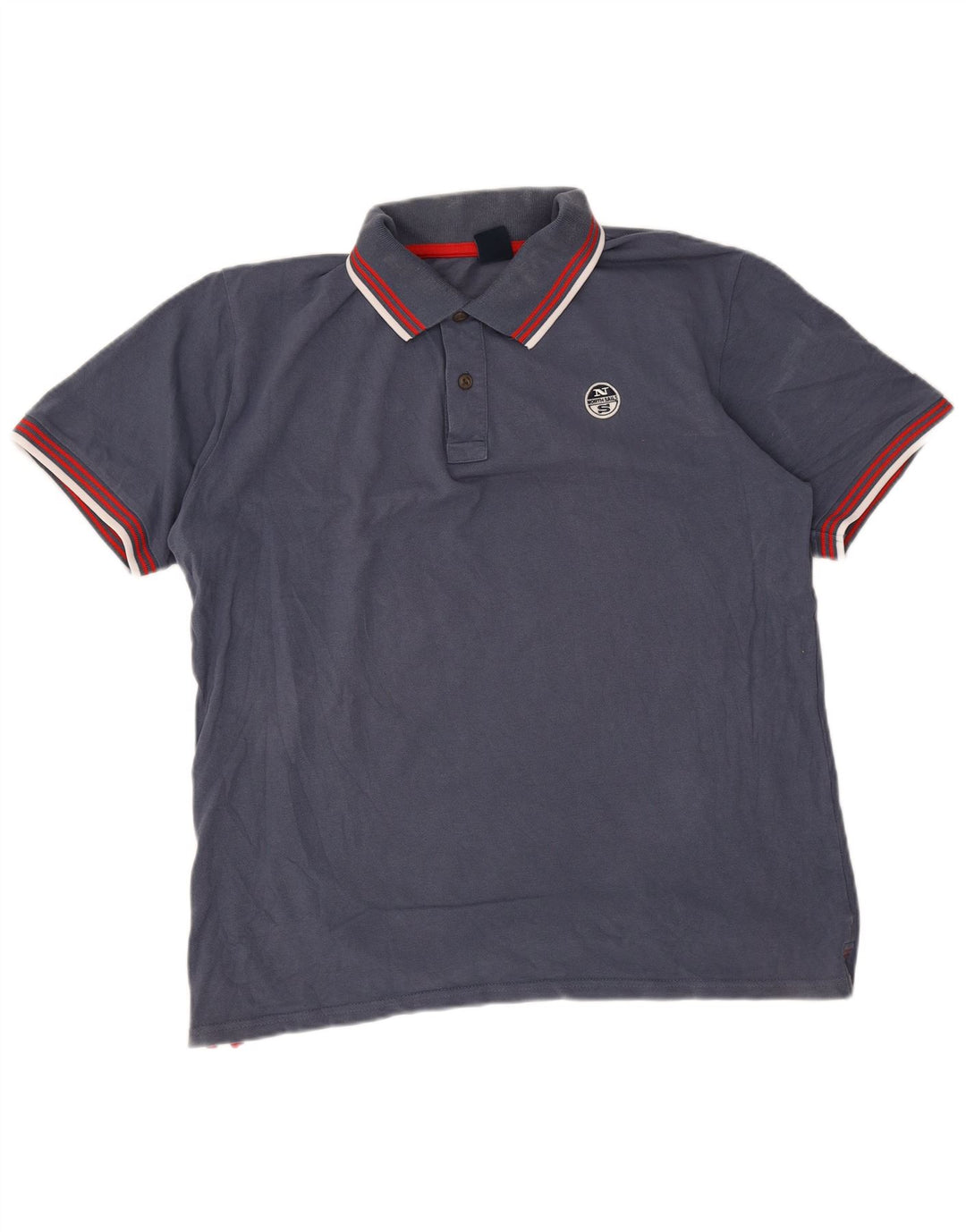 Polo da uomo North Sails grande in cotone blu navy