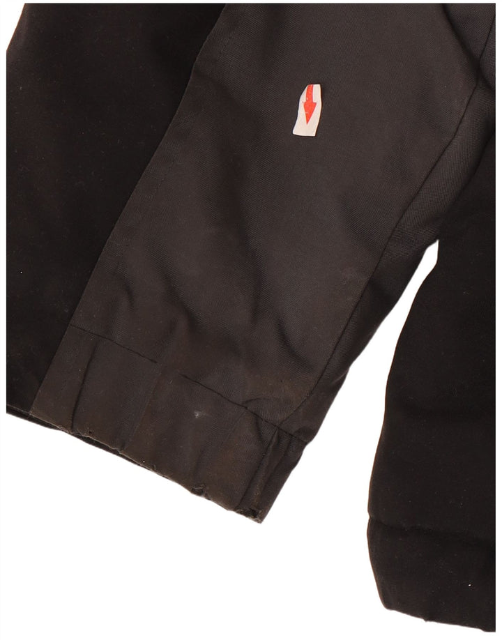 Nike Regnjakke til mænd UK 39/41 Medium Black Colourblock Polyester