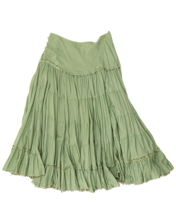 Pinko saia feminina de cintura alta em camadas pequena W30 verde