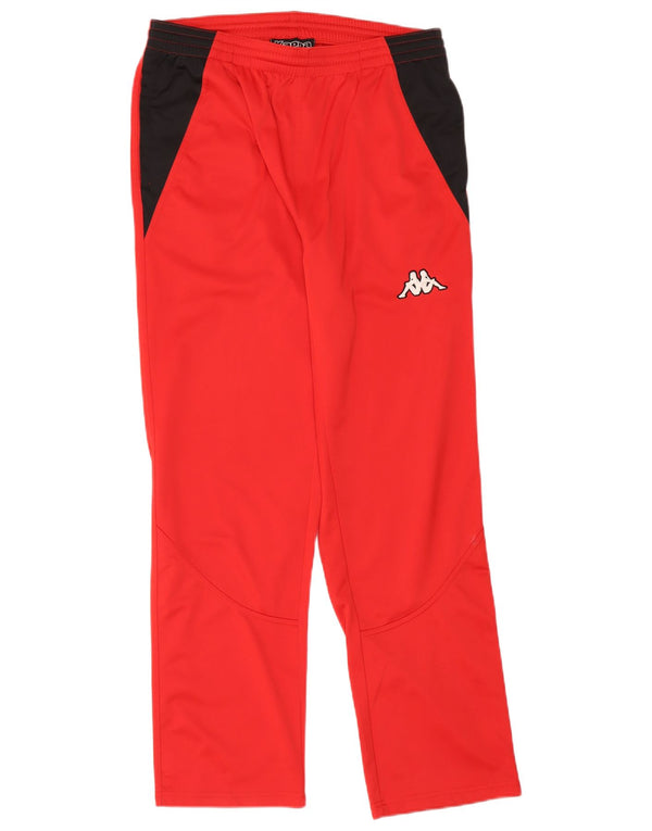 Kappa Mens Tracksuit Trousers Large Red Colourblock Polyester