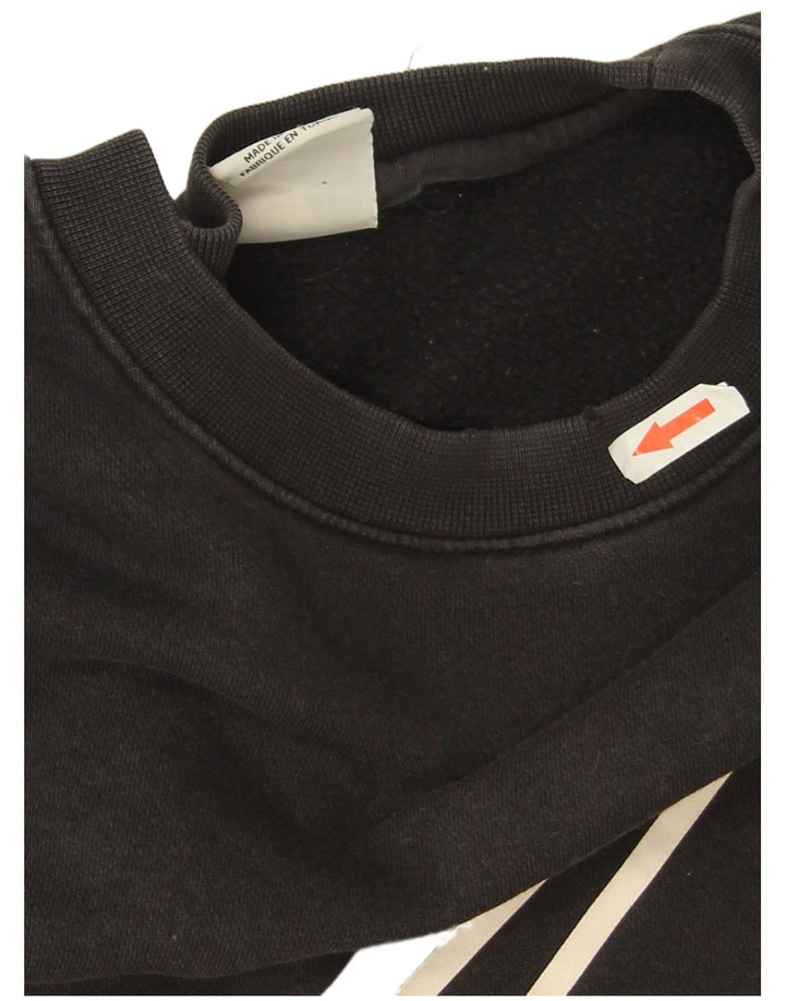 Męski sweter z grafiką Nike, mały, czarny, bawełniany