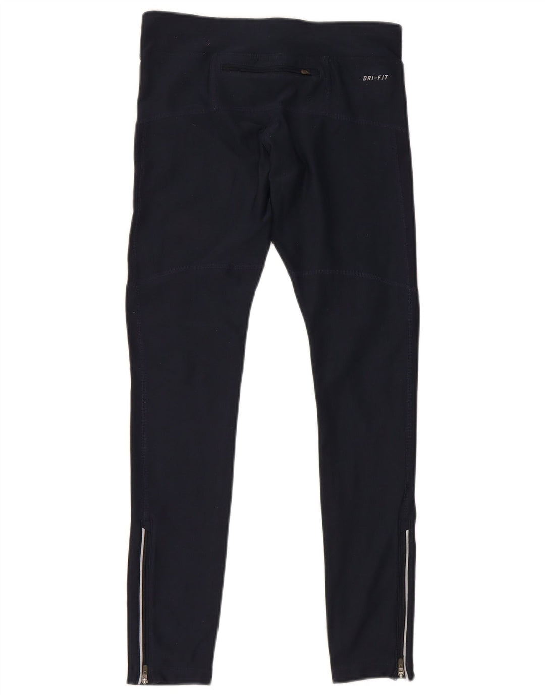 Nike Womens Dri Fit Leggings UK 6 XS Navy Blue Polyester