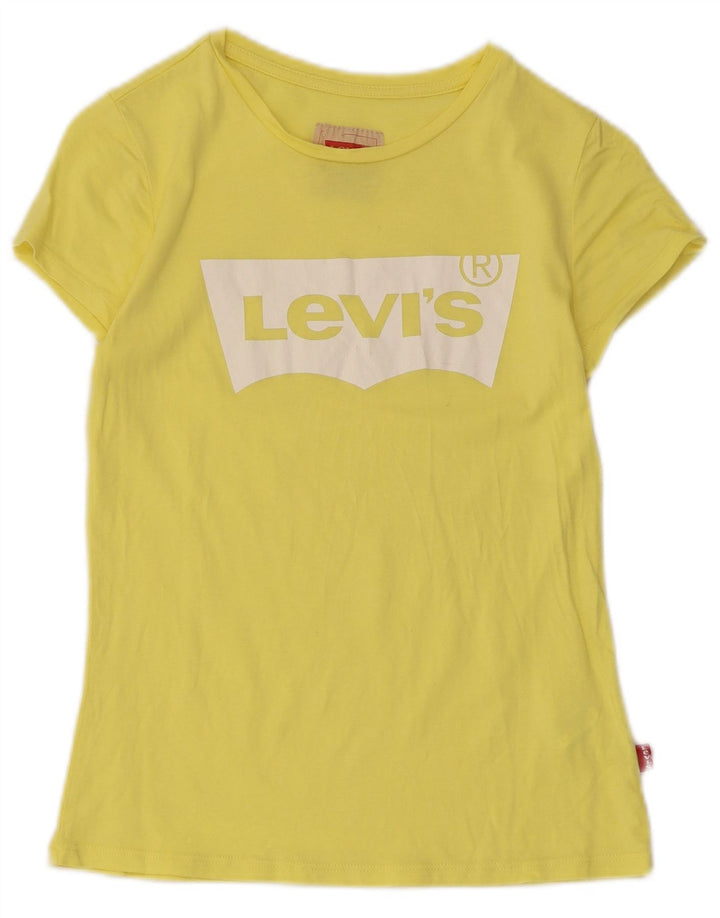 Levi's Boys Graphic T-Shirt Top 13-14 Years Yellow Modal