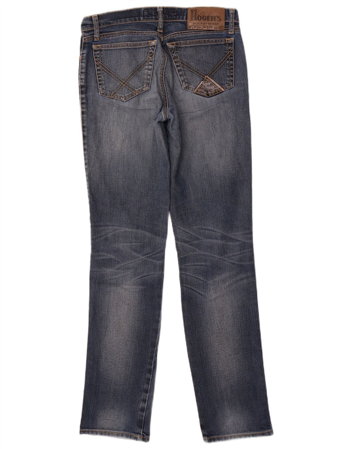 Roy Rogers Womens Slim Jeans W27 L32 Navy Blue Cotton