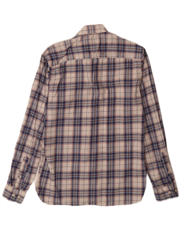 Jack & Jones Hombre Camisa De Vestir De Algodón A Cuadros Azul Pequeño