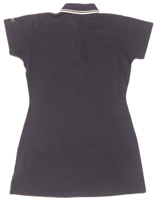 Reebok Damen Polokleid UK 12 Medium Marineblau Polyester