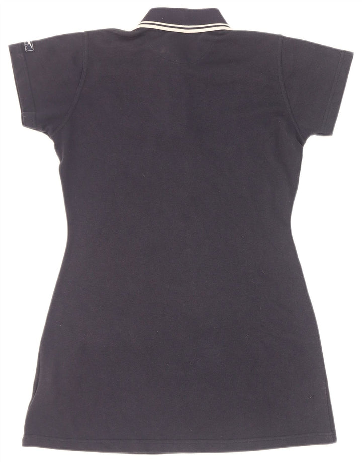 Reebok Damen Polokleid UK 12 Medium Marineblau Polyester