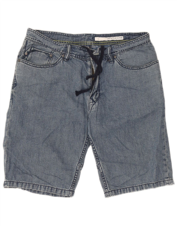 Dkny Mens Denim Shorts W31 Medium  Blue Cotton