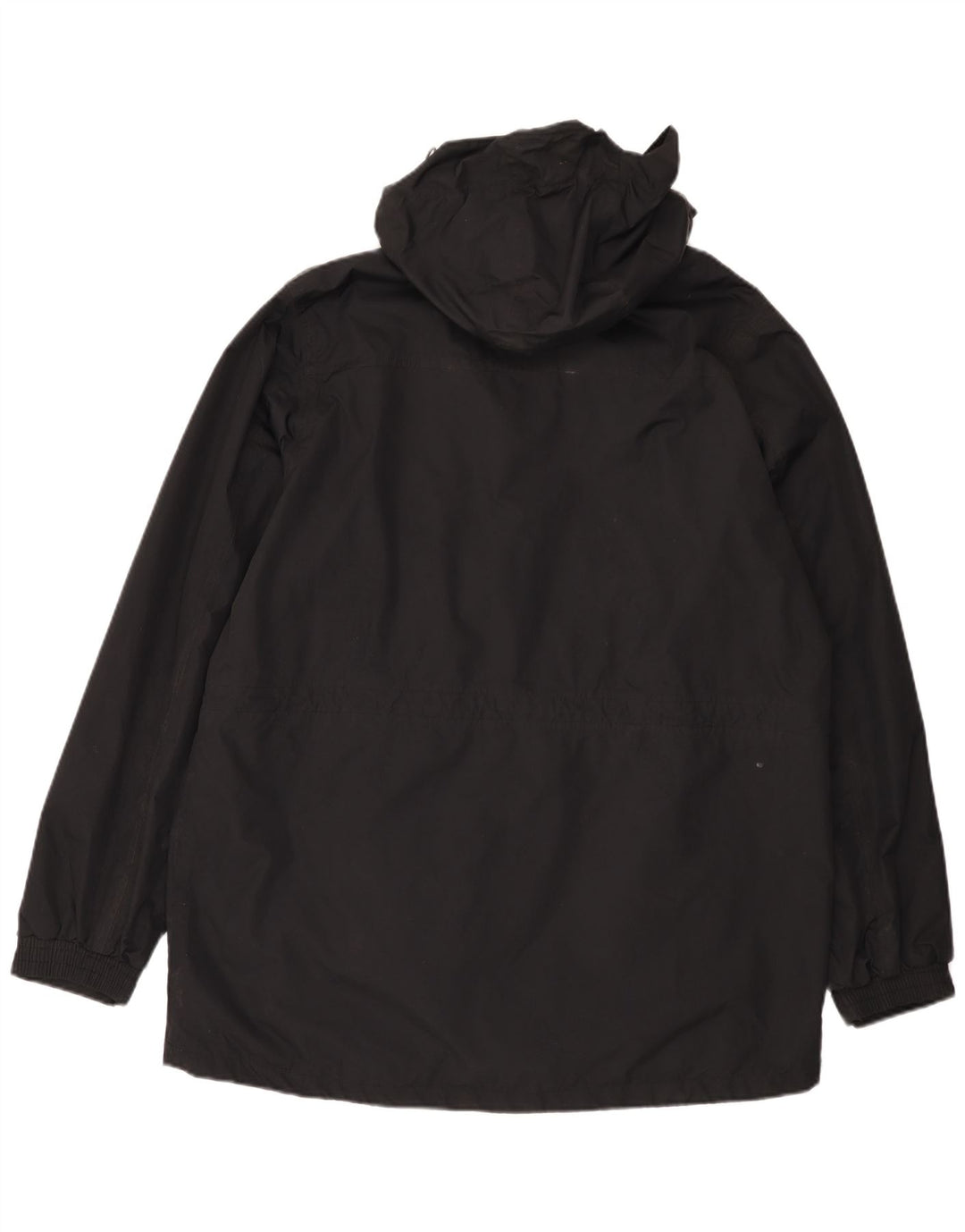 Mountain Warehouse Mens Hooded Raincoat UK 40 Large Black Nylon