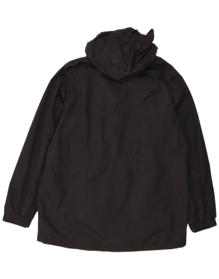 Mountain Warehouse Mens Hooded Raincoat UK 40 Large Black Nylon