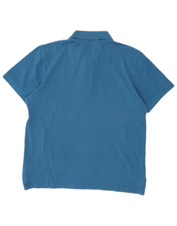 Besætningstøj Herre poloshirt Medium blå bomuld