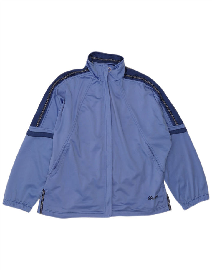 Diadora Womens Oversized træningsdragt Topjakke UK 12 Medium Blue Colourblock