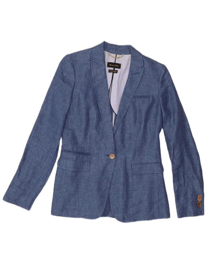 Giacca blazer da donna a 1 bottone Massimo Dutti EU 36 XS Blu