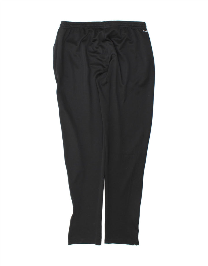ADIDAS Boys Climalite Tracksuit Trousers 15-16 Years  Black Polyester Vintage Adidas and Second-Hand Adidas from Messina Hembry 