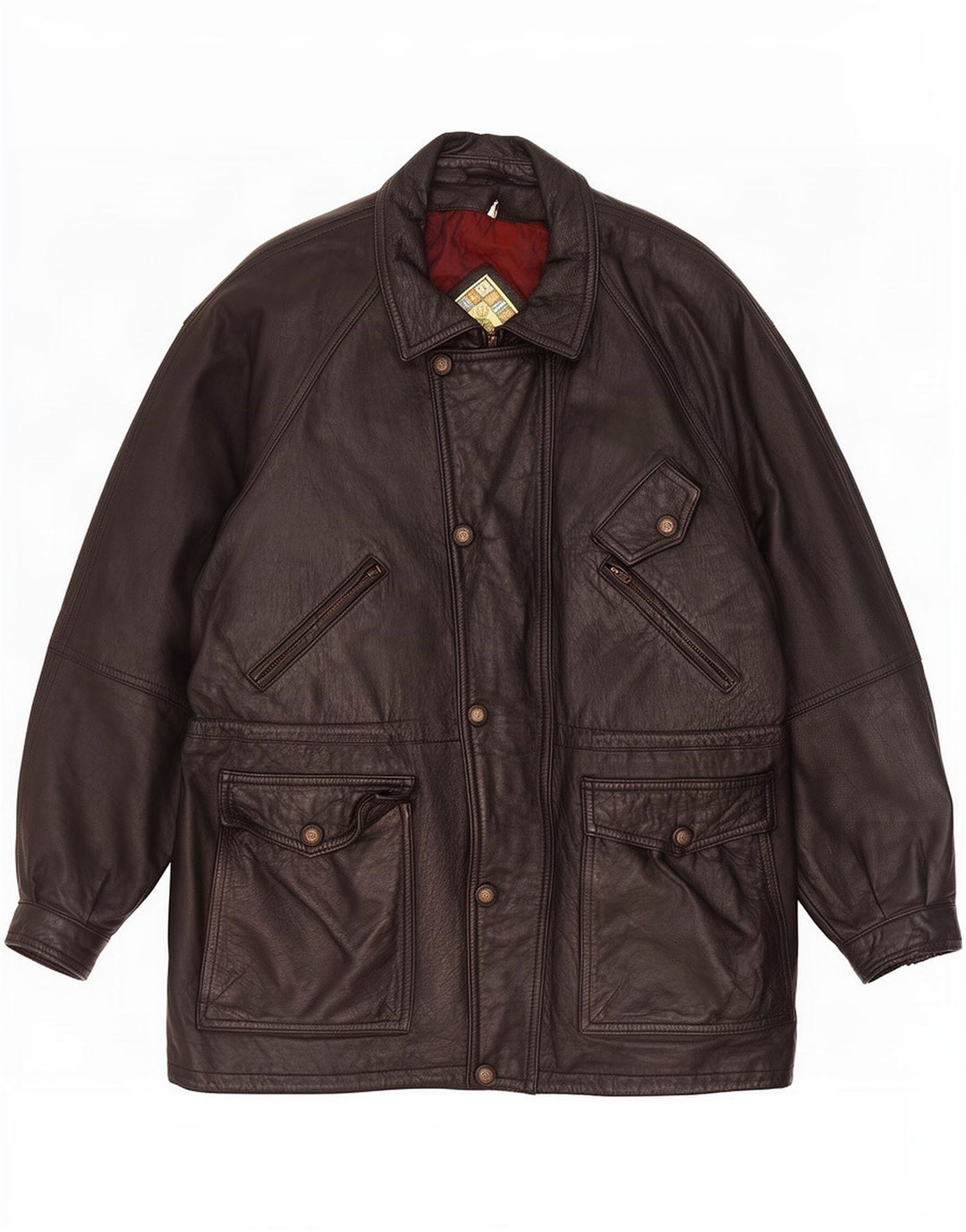 Giacca in pelle da uomo Paco Calvari IT 54 2XL Nera