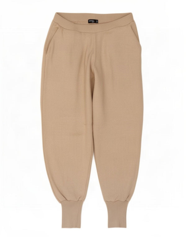 Pantaloni da tuta corti da donna Zara UK 14 Large Beige