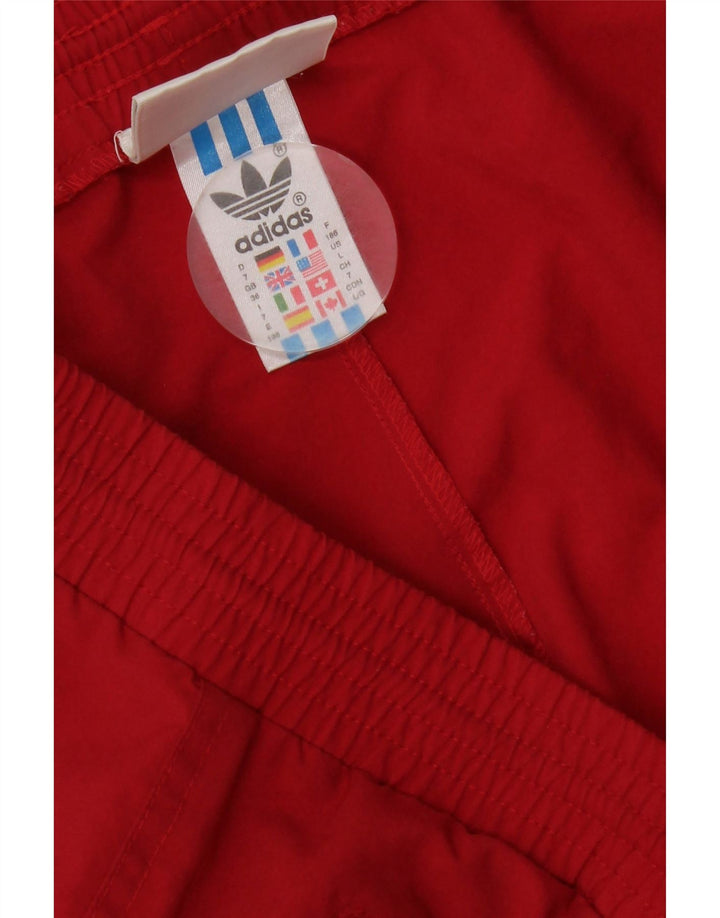 Adidas Mens Tracksuit Trousers Joggers Large  Red Polyester
