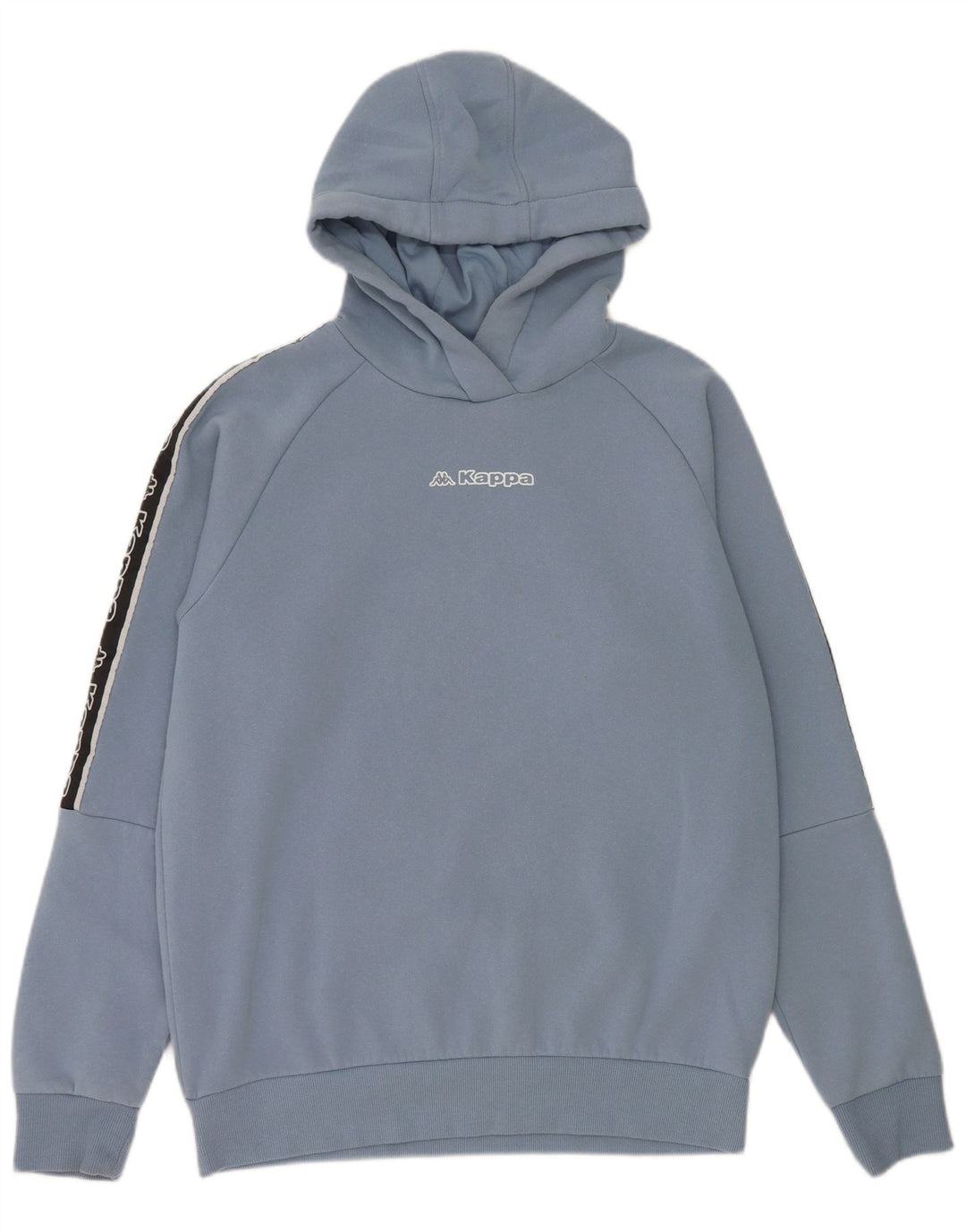 Felpa con cappuccio grafica da uomo Kappa blu medio