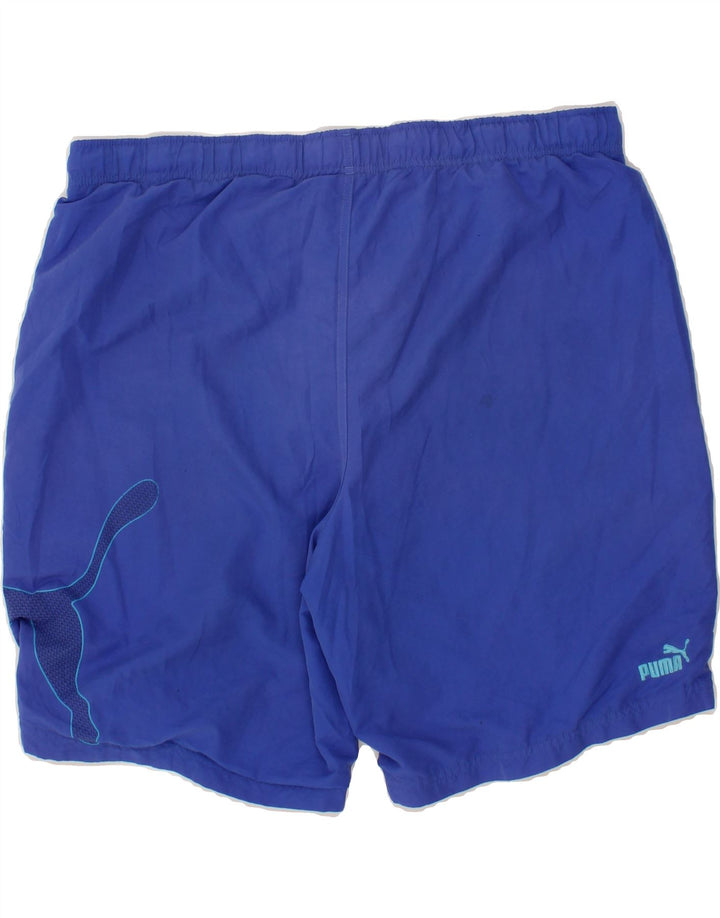 PUMA Mens Graphic Sport Shorts XL Blue Vintage Puma and Second-Hand Puma from Messina Hembry 