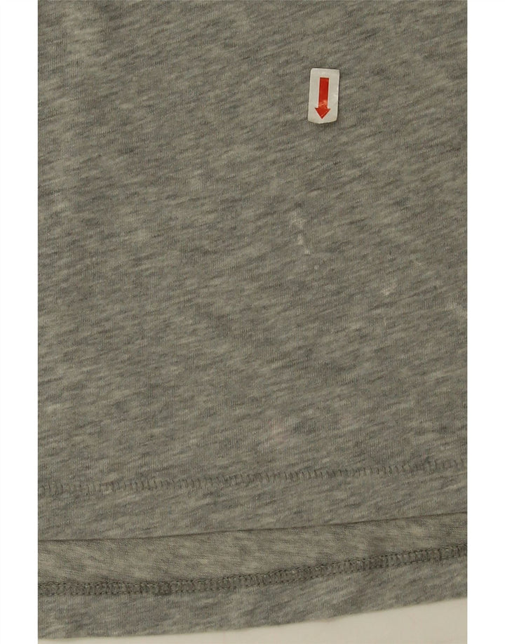 Nike Womens Oversized Graphic T-Shirt Top UK 16 Large Grey Flecked