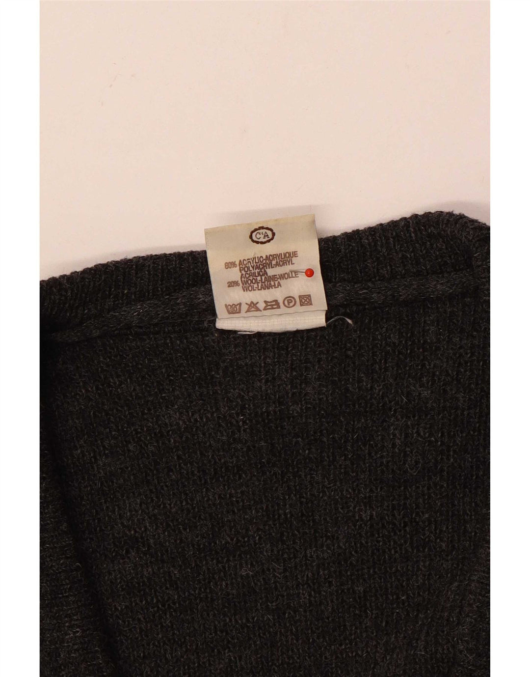 Angelo Litrico Herre cardigan sweater EU 48/50 Medium Grey Geometric Acryl