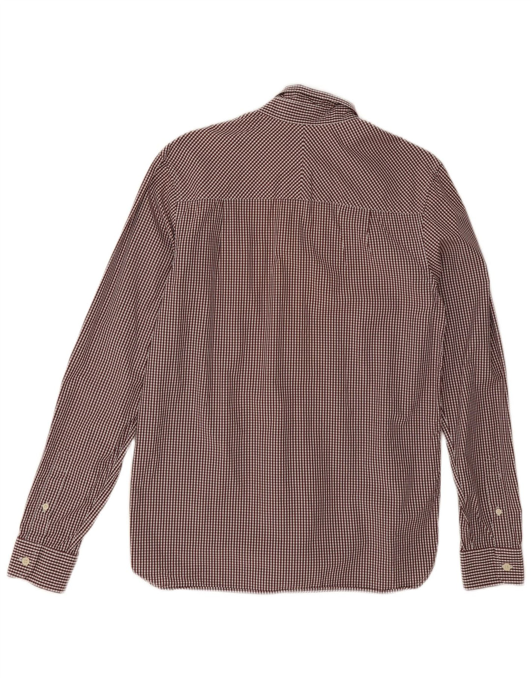 Camicia da uomo Fred Perry piccola in cotone a quadretti bordeaux