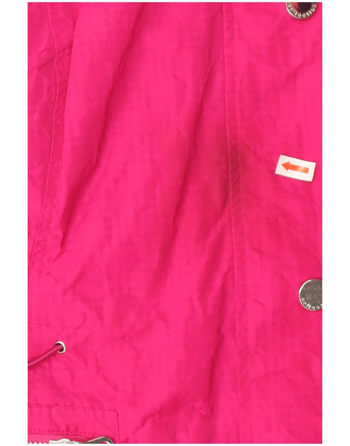 Marks & Spencer Damen-Regenjacke mit Kapuze, UK 18, XL, Rosa, Polyester