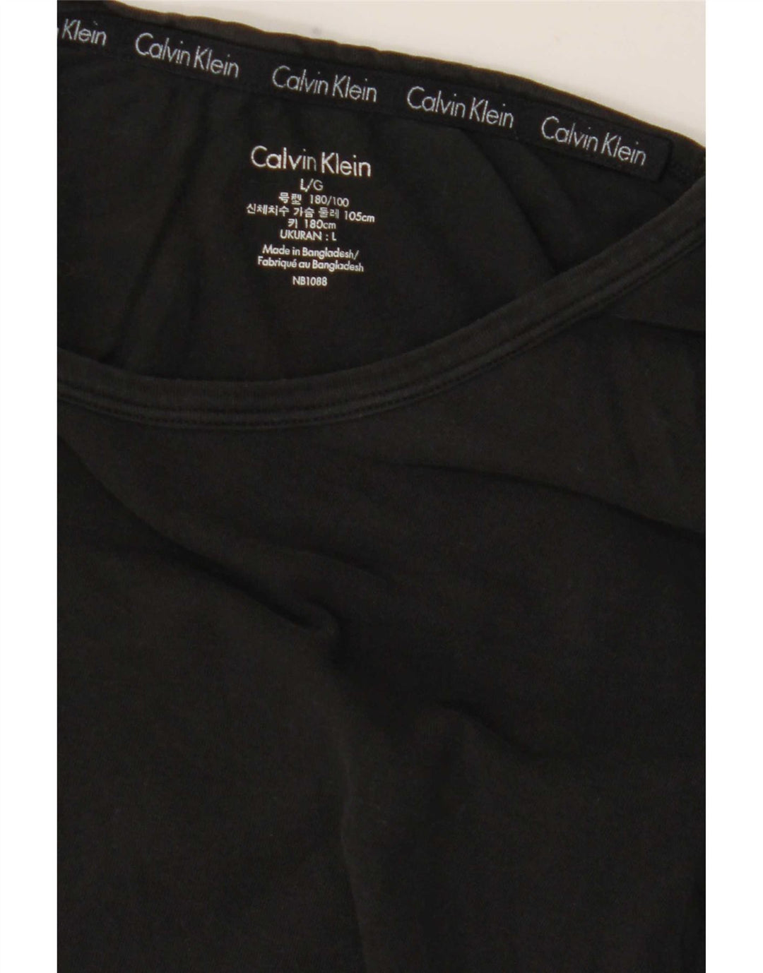Calvin Klein Womens T-Shirt Top UK 16 Large Black