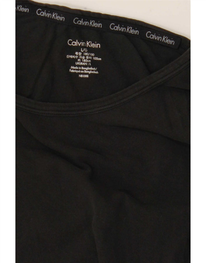 Calvin Klein Womens T-Shirt Top UK 16 Large Black