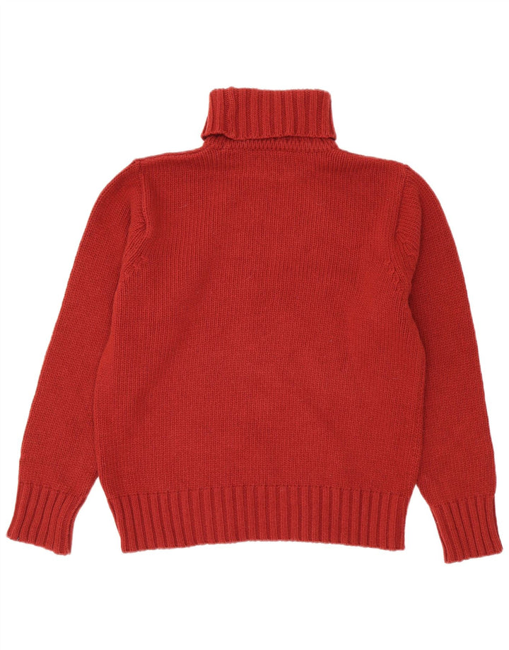 Dockers Mens Roll Neck Jumper Sweater Medium Red