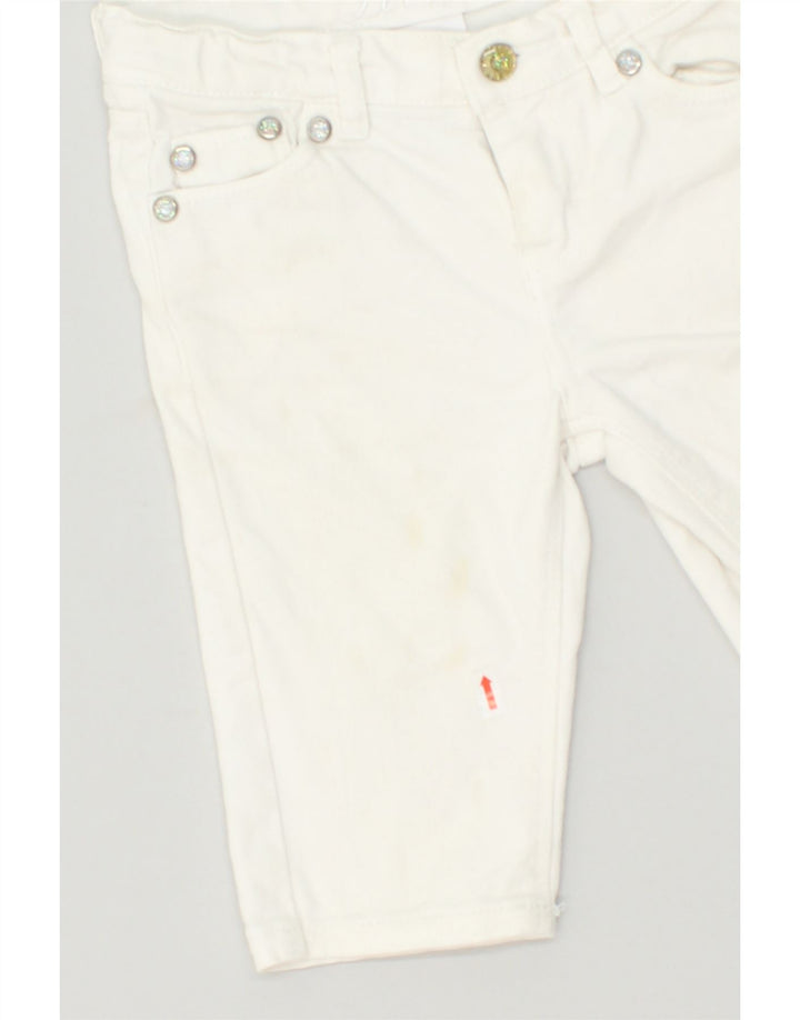 LEVI'S Girls Denim Shorts 3-4 Years W22 Off White Cotton | Vintage Levi's | Thrift | Second-Hand Levi's | Used Clothing | Messina Hembry 