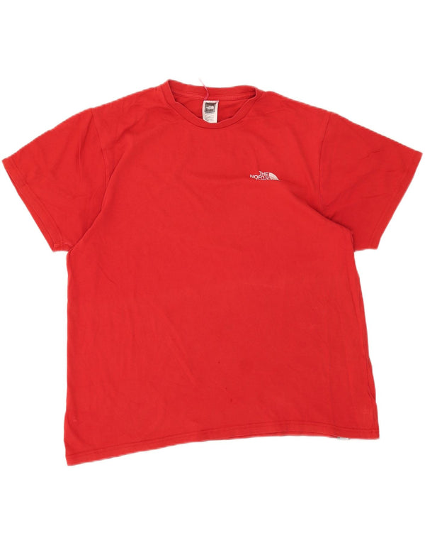 The North Face Mens Graphic T-Shirt Top Large Red Cotton
