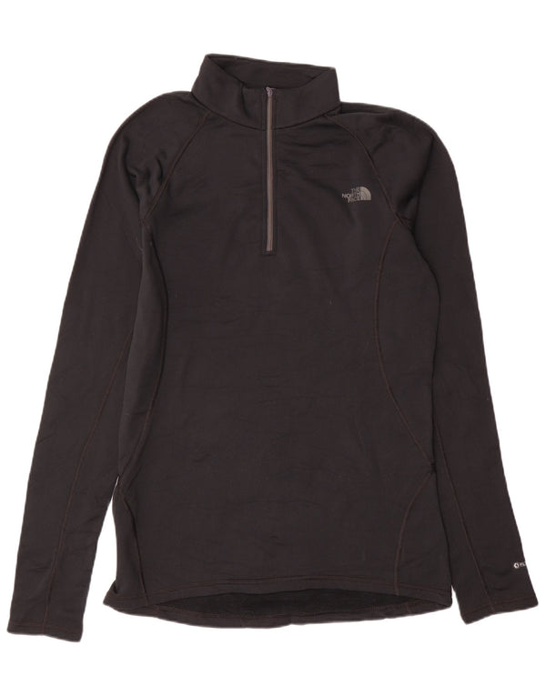 The North Face Mens Zip Neck Regular Fit Top cu mânecă lungă Medium Black