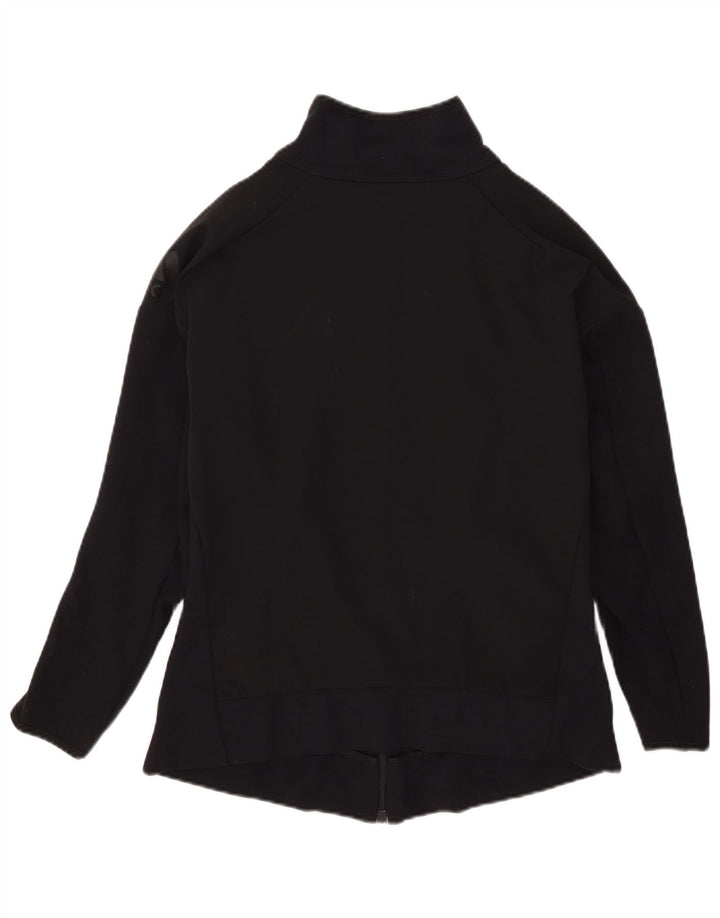 Adidas Womens Tracksuit Top Jacket UK 14 Medium Black