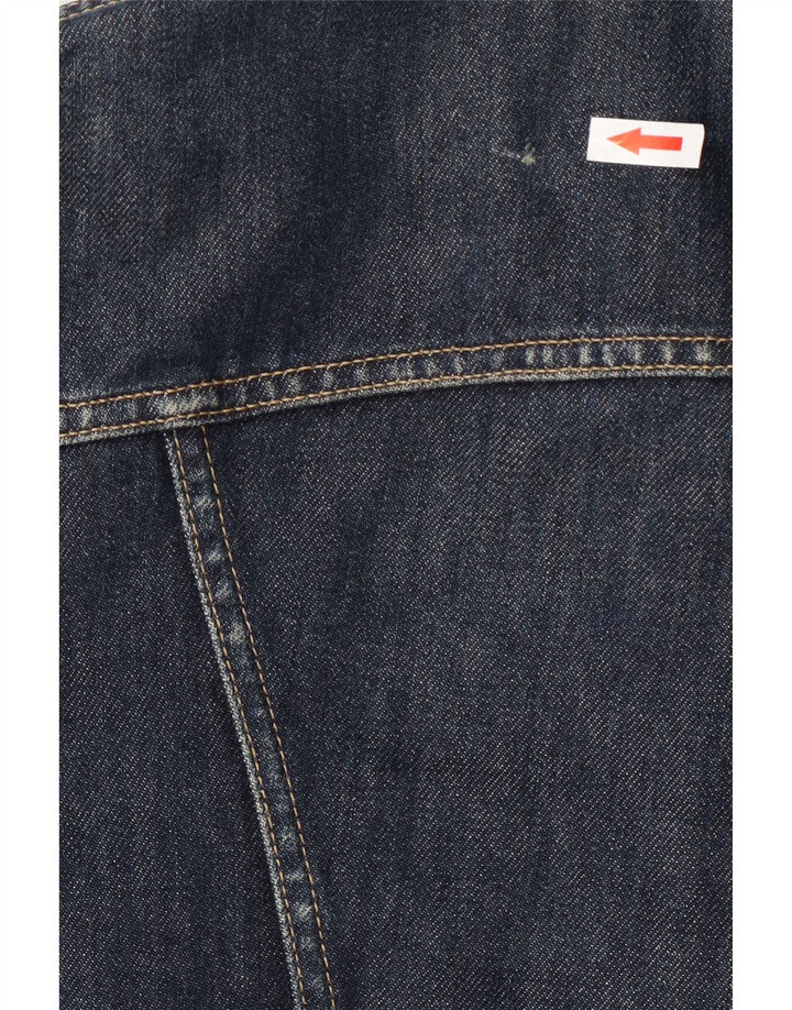 Jaqueta jeans feminina Rifle Reino Unido 14 algodão azul marinho médio